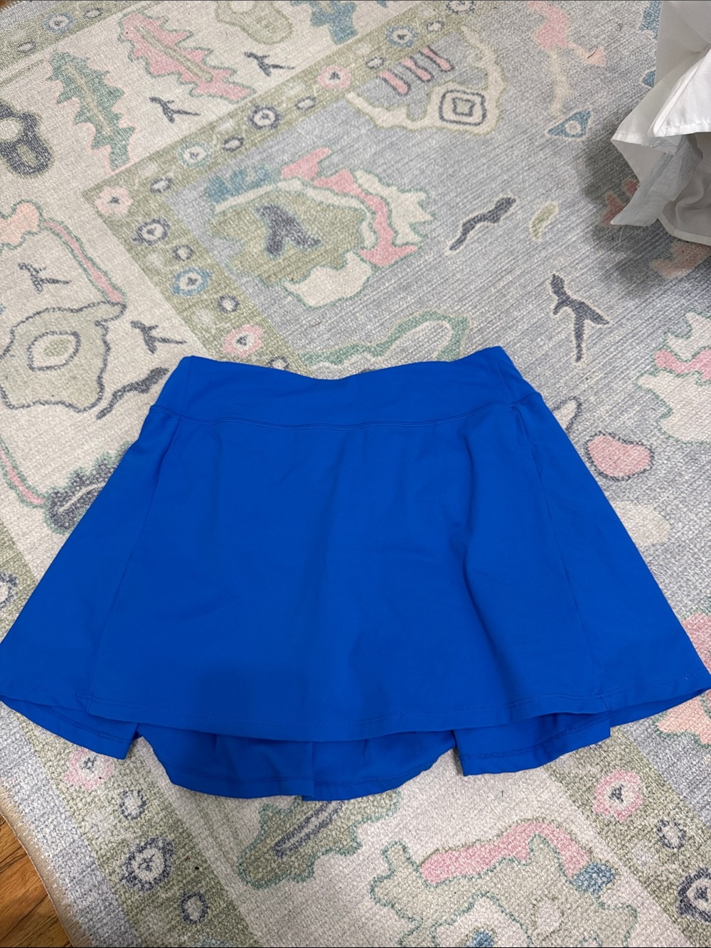 Women’s Electric Blue Skater Skirt with Built-In Shorts
